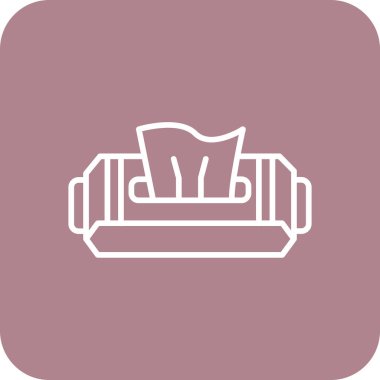 kanepe ikonu vektör illüstrasyonu