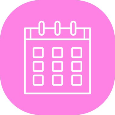 Takvim simgesi vektör illüstrasyonu