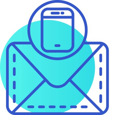 Mektup. Web simgesi basit illüstrasyon