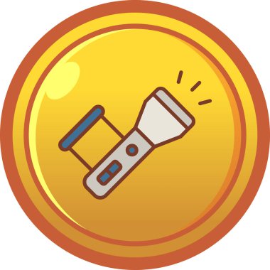 Bir çizgi filmin izole edilmiş tek bir simgesinin vektör çizimi