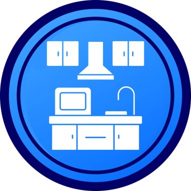 Mutfak simgesi vektör illüstrasyonu