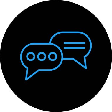 Moda biçimi izole edilmiş arkaplanda sohbet balonu simgesi