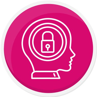 beyin ikonu vektör illüstrasyonu