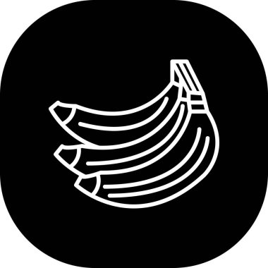 Moda biçimi izole edilmiş arkaplanda muz simgesi