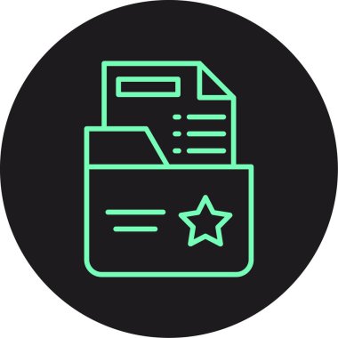 belge simgesi vektör illüstrasyonu