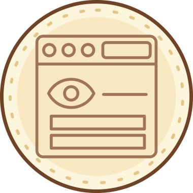 Para için. Web simgesi vektör illüstrasyonu