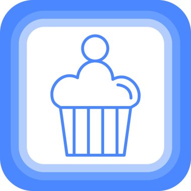 Kek simgesi, vektör illüstrasyonu