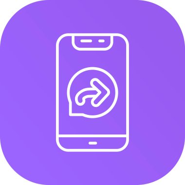 Cep telefonlu akıllı telefon. Web simgesi basit illüstrasyon