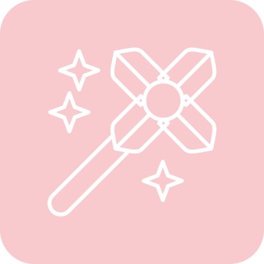 Şirin bir çizgi film simgesinin vektör çizimi