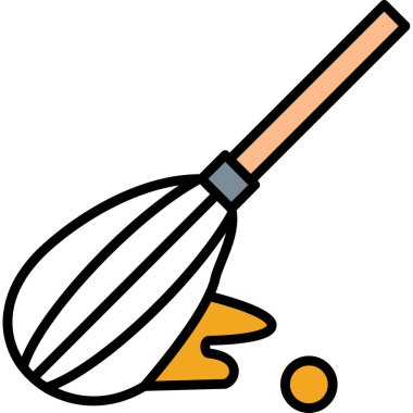 Süpürge simge vektör çizim