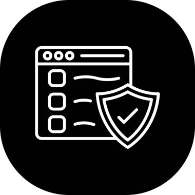 Web ve mobil için internet güvenlik simgesi