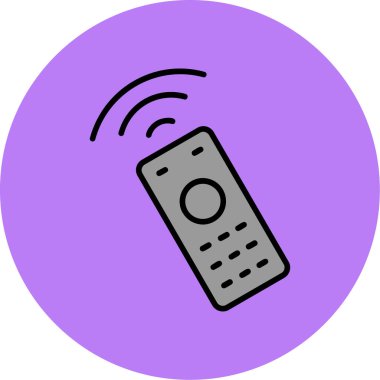 denetim denetimi uzaktan kontrol simgesi - dış hat biçimi