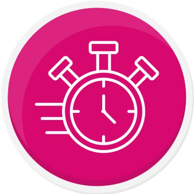 Saat simgesi vektör illüstrasyonu