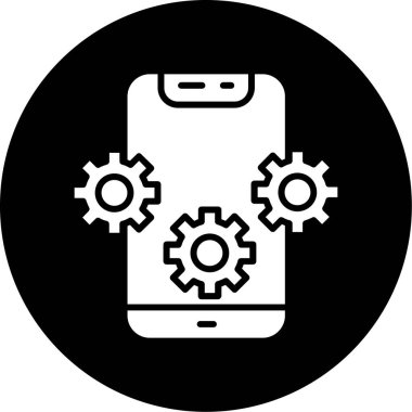 akıllı telefon simgesi vektör illüstrasyonu