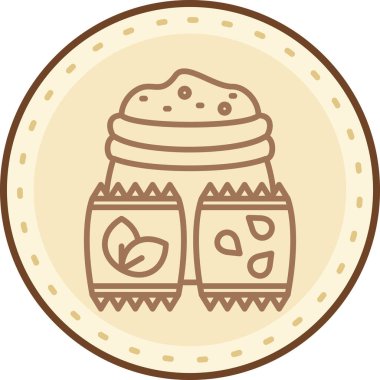 Gıda simgesinin vektör illüstrasyonu