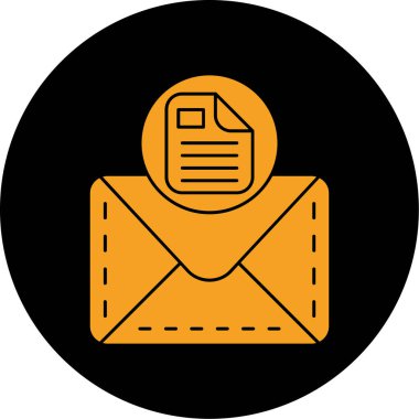 zarf simgesi, vektör çizimi