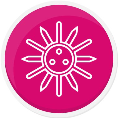 Güneş simgesi, vektör illüstrasyonu