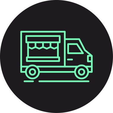 vektör dağıtım aracı simgesi