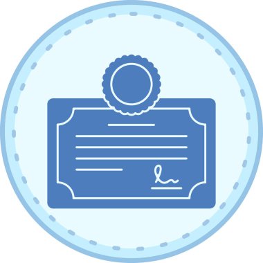 Belge. Web simgesi basit illüstrasyon