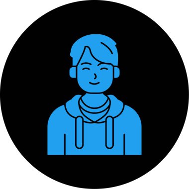 avatar. Web simgesi basit illüstrasyon