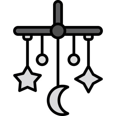 Noel yıldızı simge, vektör çizim