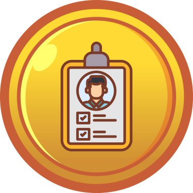 iş kartı vektör illüstrasyonu