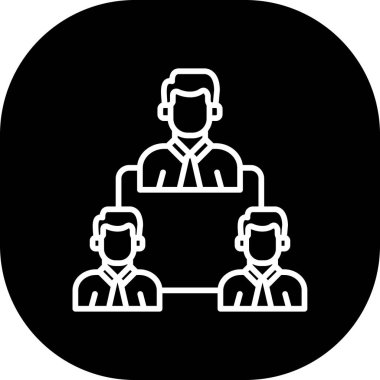 İnsan simgesinin vektör illüstrasyonu