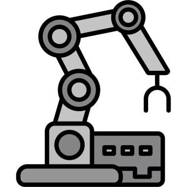 Robot robot simgesi, vektör illüstrasyonu