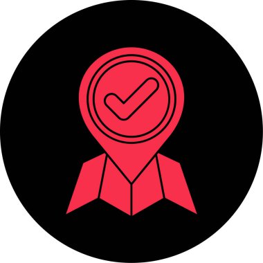 Simge, vektör illüstrasyonunu kontrol et