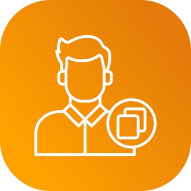 İnsan simgesinin vektör illüstrasyonu