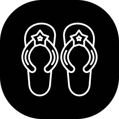 Bir çift sandaletin vektör çizimi