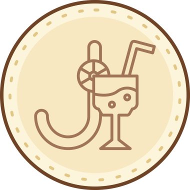 bira cam ikonu, vektör illüstrasyonu