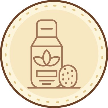 Bir bitki şişesinin vektör çizimi