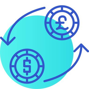 döviz para değişim simgesi - özet biçimi