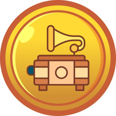 Bir kupa simgesinin vektör illüstrasyonu