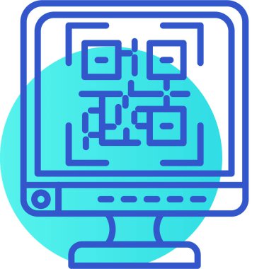 Bilgisayar ağı. Basit resimleme