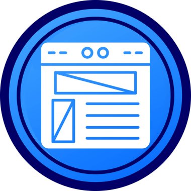 Tarayıcı web simgesi ana hat biçiminde