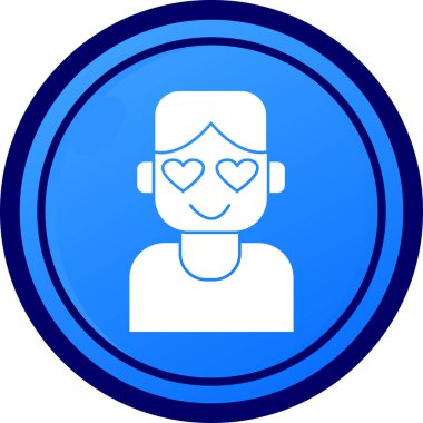 Kadın. Web simgesi basit illüstrasyon