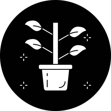 Çiçek. Web simgesi basit illüstrasyon