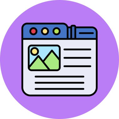 Harita. Web simgesi basit illüstrasyon