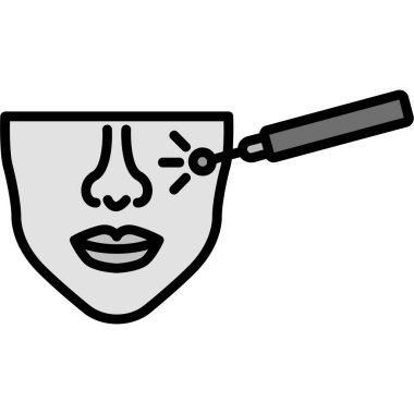 Yüz cerrahisi simgesi, özet biçimi