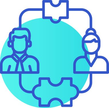 İnsan simgesinin vektör illüstrasyonu