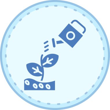 Bir bitki simgesinin vektör illüstrasyonu