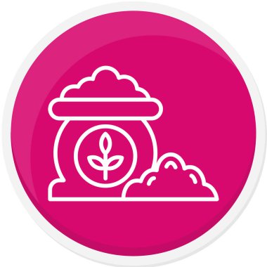 Bir çiçek simgesinin vektör illüstrasyonu