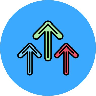 vektör ok simgesi illüstrasyonu