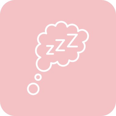 uyku vektörü simgesi modern basit tasarım