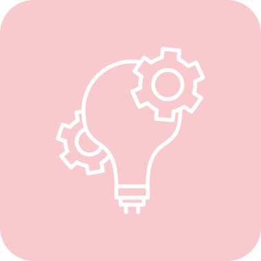 Ampul simgesinin yaratıcı vektör illüstrasyonu.