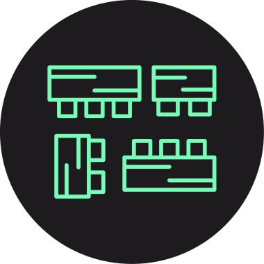 Seo simgesinin vektör illüstrasyonu