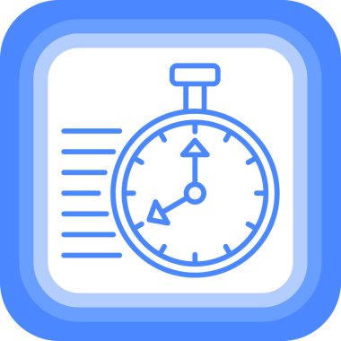 Saat simgesi vektör illüstrasyonu