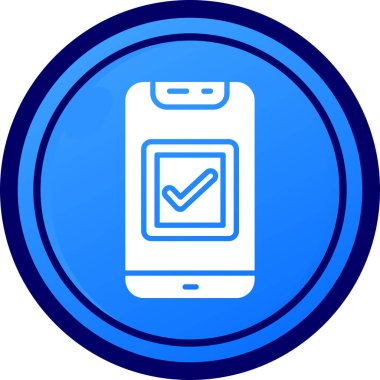 Cep telefonu simgesi, vektör illüstrasyonu